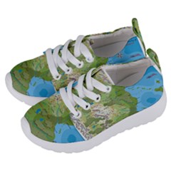 Grand Duchy Of Valderin Fantasy Map Kids  Lightweight Sports Shoes by Amaryn4rt