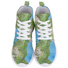 Grand Duchy Of Valderin Fantasy Map Women s Lightweight High Top Sneakers by Amaryn4rt