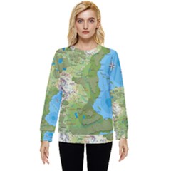 Grand Duchy Of Valderin Fantasy Map Hidden Pocket Sweatshirt by Amaryn4rt