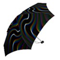 Rainbow Waves Art Iridescent Mini Folding Umbrellas View2