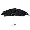 Rainbow Waves Art Iridescent Mini Folding Umbrellas View3