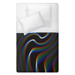 Rainbow Waves Art Iridescent Duvet Cover (single Size) by Amaryn4rt