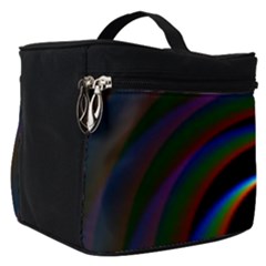 Rainbow Waves Art Iridescent Make Up Travel Bag (small) by Amaryn4rt