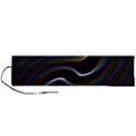 Rainbow Waves Art Iridescent Roll Up Canvas Pencil Holder (L) View1