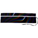 Rainbow Waves Art Iridescent Roll Up Canvas Pencil Holder (L) View2