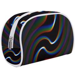 Rainbow Waves Art Iridescent Make Up Case (large) by Amaryn4rt