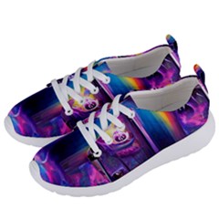 Purple Drawing Digital Art Women s Lightweight Sports Shoes by Amaryn4rt