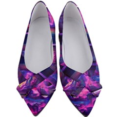 Purple Drawing Digital Art Women s Bow Heels by Amaryn4rt