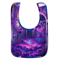 Purple Drawing Digital Art Baby Bib