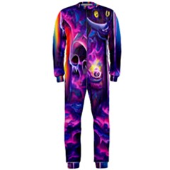 Purple Drawing Digital Art Onepiece Jumpsuit (men) by Amaryn4rt