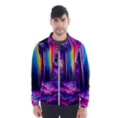 Purple Drawing Digital Art Men s Windbreaker by Amaryn4rt