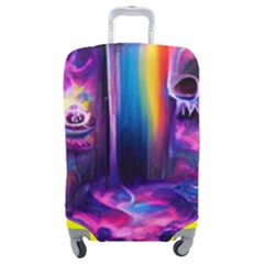 Purple Drawing Digital Art Luggage Cover (medium) by Amaryn4rt