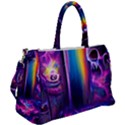 Purple Drawing Digital Art Duffel Travel Bag View2