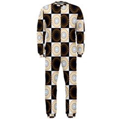 Illustration Checkered Pattern Decoration Onepiece Jumpsuit (men) by Amaryn4rt