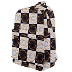 Illustration Checkered Pattern Decoration Classic Backpack by Amaryn4rt