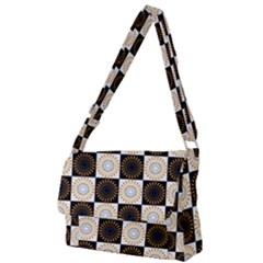 Illustration Checkered Pattern Decoration Full Print Messenger Bag (s) by Amaryn4rt