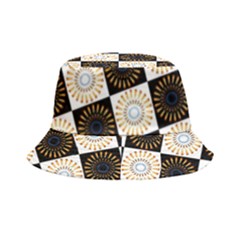 Illustration Checkered Pattern Decoration Bucket Hat