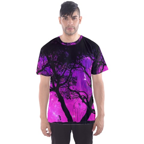 Tree Men Space Universe Surreal Men s Sport Mesh Tee by Amaryn4rt