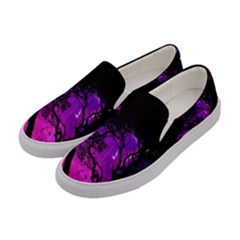 Tree Men Space Universe Surreal Women s Canvas Slip Ons by Amaryn4rt