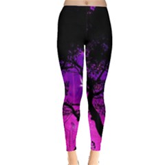 Tree Men Space Universe Surreal Leggings  by Amaryn4rt