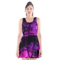 Tree Men Space Universe Surreal Scoop Neck Skater Dress View1