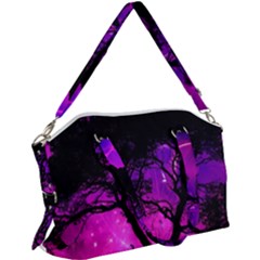 Tree Men Space Universe Surreal Canvas Crossbody Bag by Amaryn4rt