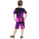 Tree Men Space Universe Surreal Kids  Tee and Shorts Set View2