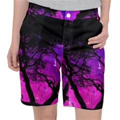 Tree Men Space Universe Surreal Pocket Shorts by Amaryn4rt