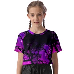 Tree Men Space Universe Surreal Kids  Basic Tee by Amaryn4rt