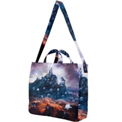 Artificial Intelligence Surreal Square Shoulder Tote Bag by Amaryn4rt