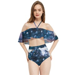 Artificial Intelligence Surreal Halter Flowy Bikini Set  by Amaryn4rt