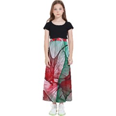 Abstract Pattern Art Colorful Kids  Flared Maxi Skirt by Amaryn4rt