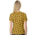 Floral Wallpaper Floral Background V-Neck Sport Mesh Tee View2