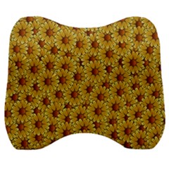 Floral Wallpaper Floral Background Velour Head Support Cushion by Amaryn4rt