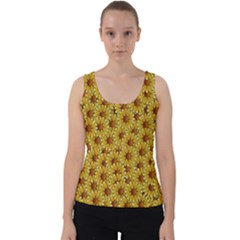 Floral Wallpaper Floral Background Velvet Tank Top by Amaryn4rt