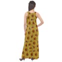 Floral Wallpaper Floral Background Sleeveless Velour Maxi Dress View2