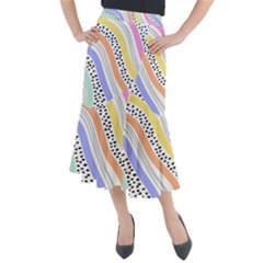 Background Abstract Wallpaper Midi Mermaid Skirt by Amaryn4rt