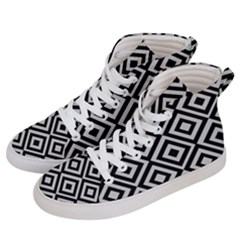 Background Pattern Geometric Women s Hi-top Skate Sneakers by Amaryn4rt