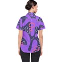 Abstract Background Shapes Banner Women s Short Sleeve Shirt View2