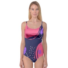 Abstract Background Shapes Banner Camisole Leotard  by Amaryn4rt