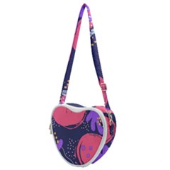 Abstract Background Shapes Banner Heart Shoulder Bag by Amaryn4rt