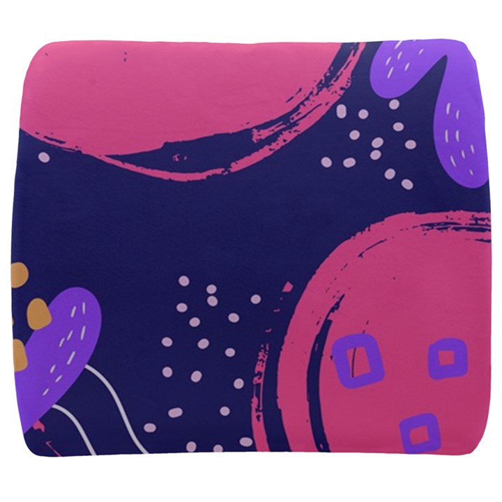 Abstract Background Shapes Banner Back Support Cushion