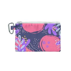 Abstract Background Shapes Banner Canvas Cosmetic Bag (small) by Amaryn4rt