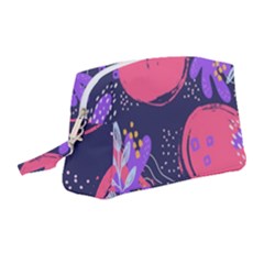 Abstract Background Shapes Banner Wristlet Pouch Bag (medium) by Amaryn4rt