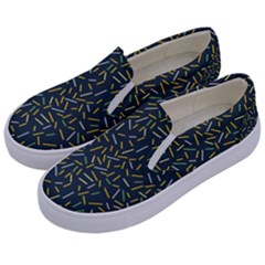 Abstract Pattern Sprinkles Kids  Canvas Slip Ons by Amaryn4rt