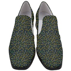 Abstract Pattern Sprinkles Women Slip On Heel Loafers by Amaryn4rt