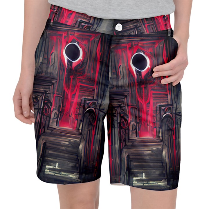 Stranger Things Fantasy Dark  Red Pocket Shorts