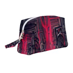 Stranger Things Fantasy Dark  Red Wristlet Pouch Bag (medium) by Amaryn4rt