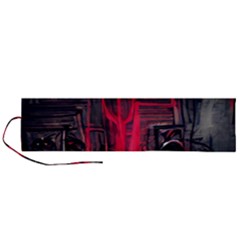 Stranger Things Fantasy Dark  Red Roll Up Canvas Pencil Holder (l) by Amaryn4rt