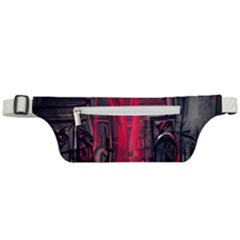 Stranger Things Fantasy Dark  Red Active Waist Bag by Amaryn4rt